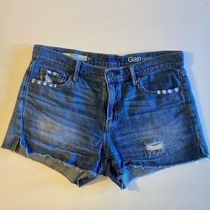 Gap Girlfriend Cutoff Denim Shorts Size 27